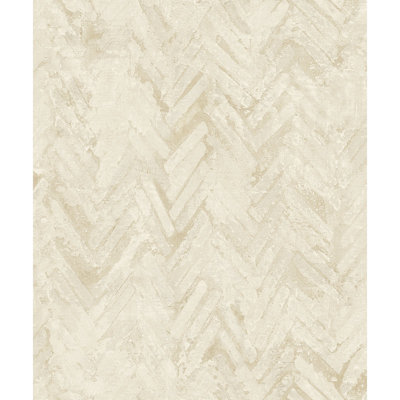 Amesemi Abstract Metallic Wallpaper Roll, Cream