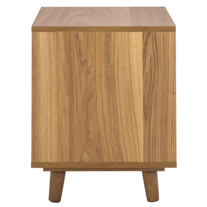 Neva Open Shelf Accent Table, Brown