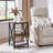 Wooden 3 Tier End Table with Storage-1453610659