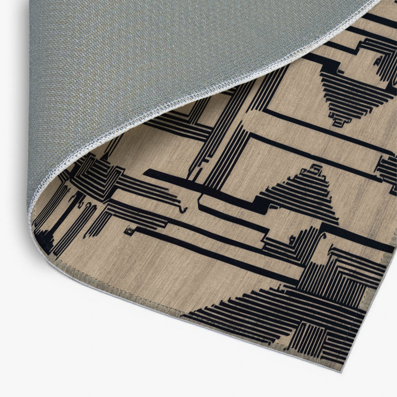 Tapis intérieur et extérieur ArtDeco, Rectangulaire 2 pi x 3 pi