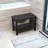 EcoDecors Rectangular Teak Shower Bench With Shelf-57278423-57278422