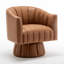 Fauteuil demi-tonneau pivotant en similicuir-1782786450-1753182481