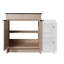 Meuble-lavabo autoportant de 42 po avec lavabo en céramique et armoires de rangement, porte à fermeture douce, tablette réglable-868880414
