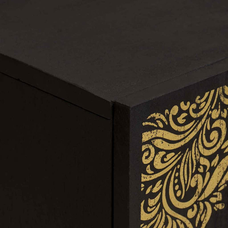 Solid Wood Rectangle Accent Cabinet
