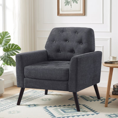 Accent Chair with Button-Tufted Back