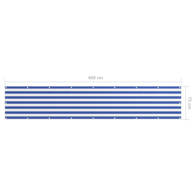 Folkert 0.75m x 4m Rectangular Shade Sail, Blue
