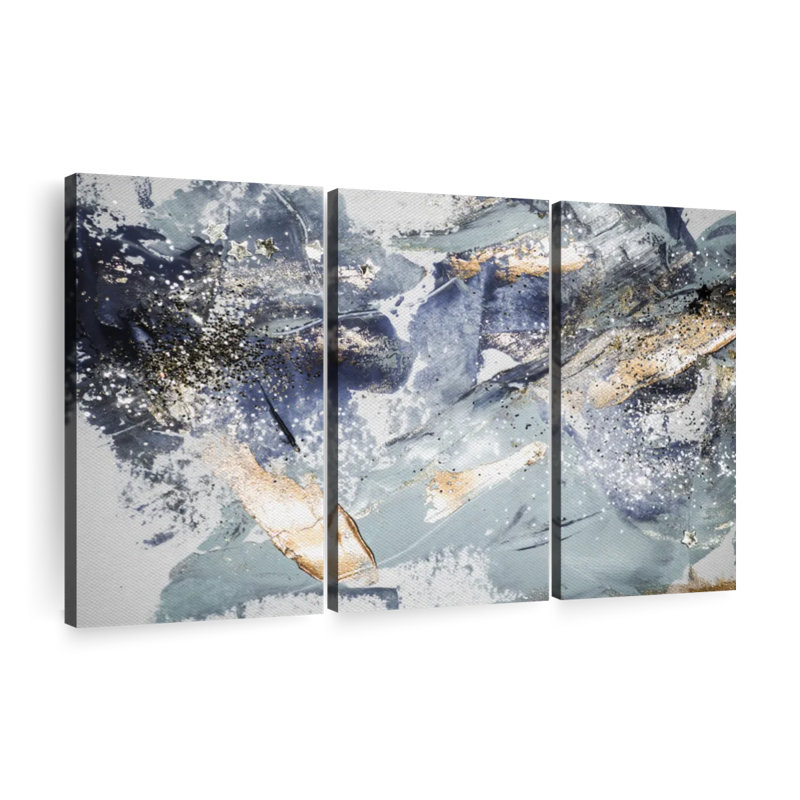 «Abstract Glitter», reproduction d'art sur toile, H 38 po x l 24 po x P 1,25 po