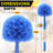 Cobweb Duster Brush, 6 11/16" Cobweb / Corner Duster Brush with 20" Pole