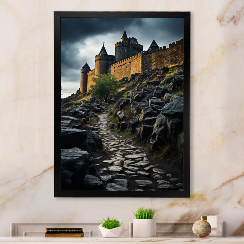 Asharoken France, citadelle de citadelle sur toile, H 32 po x l 24 po x P 1 po, Cadre photo noir