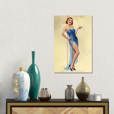 1940s UK Pinup Poster by Laurence Miller - Gallery-Wrapped Canvas Giclée on Canvas