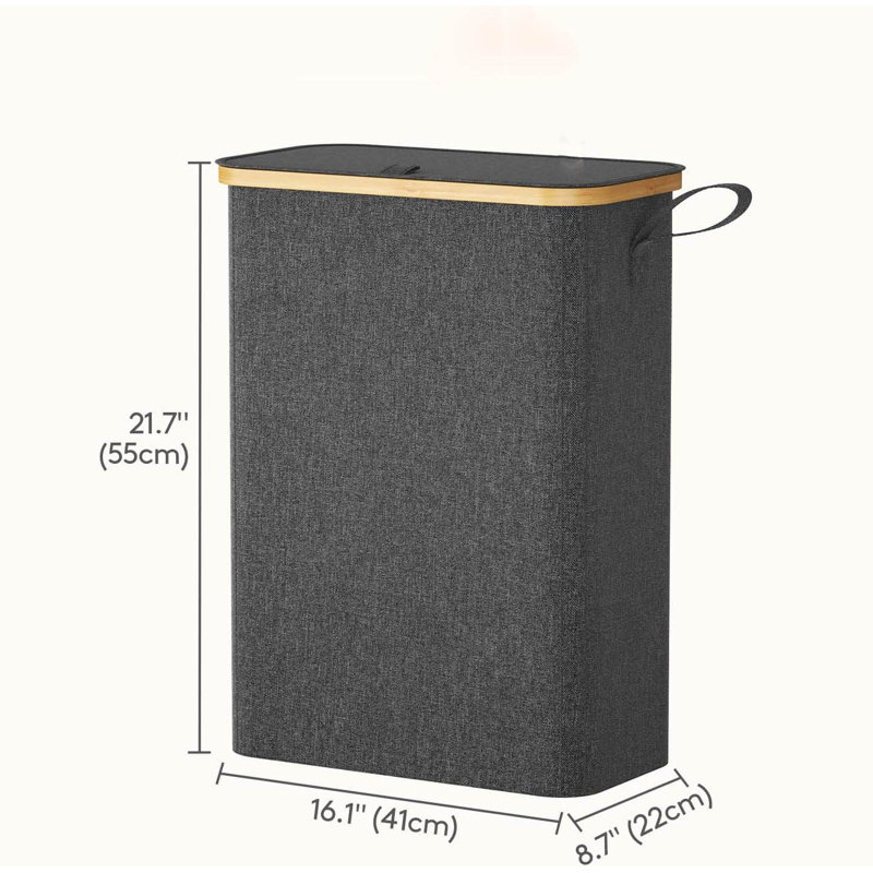 Laundry Hamper, Dark Grey
