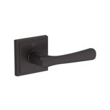 Wyndcliff Passage Lever with Stepped Square Rose in Satin Nickel