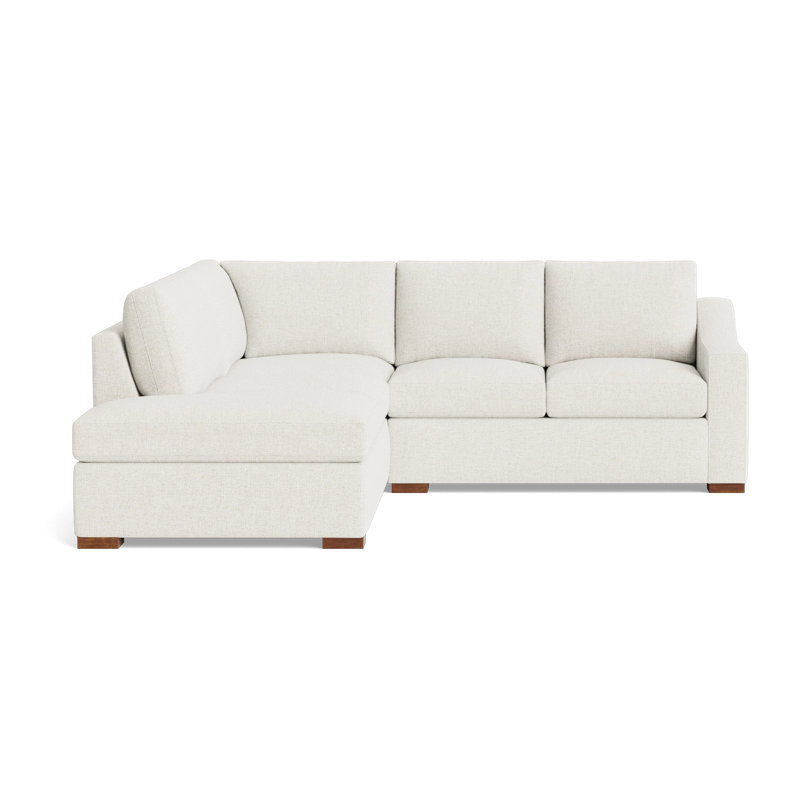 Lucca Sectional, Left Hand Facing, Performance Weave - Basil