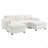 86.5'' Chenille Modular Sectional Sofa With Storage Pockets, 5 Seat U Shaped Couch Set With Pillows,Free Combination,Modern Cloud Sofa With 2 Movable Ottoman For Living Room,Apartment-1512580902