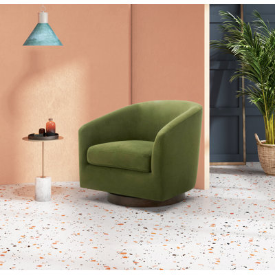 Fauteuil demi-tonneau pivotant Bennett