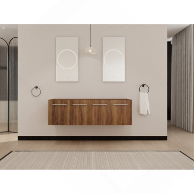 Meuble-lavabo mural 60 po (seulement le meuble, sans évier supérieur)