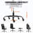 Office Chair Base Replacement, 28", 2500 lbs Static Load Capacity, Heavy Duty Universal Computer Desk Chair Stool Base Part with 5 Casters and Gas Cylinder, Desk Chair Base Replacement, Black