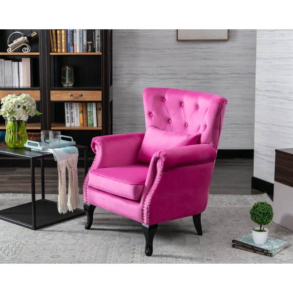 Rosdorf Park Kimmie Upholstered Wingback Chair & Reviews | Wayfair