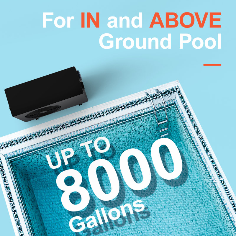 30000 Btu Pool Heat Pump For Above Ground And Inground Pool