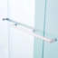 Porte de douche à double glissade pour baignoire l 56 à 60 po x H 60 po, cadre en alliage d'aluminium chromé, verre trempé clair de 6 mm d'épaisseur (6 mm).