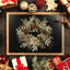 Couronne de Noël avec des lumières chaudes