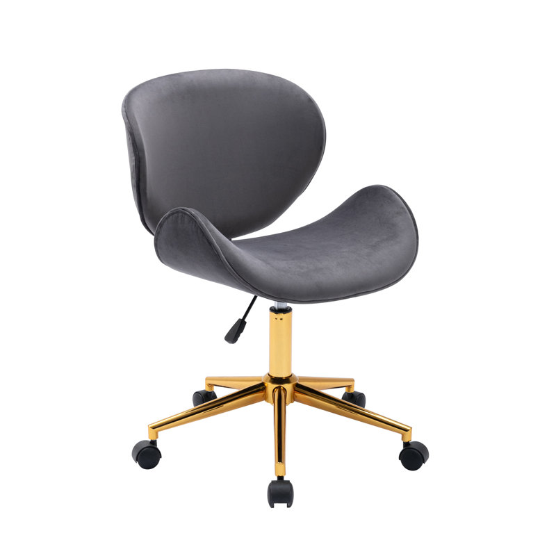Chaise de bureau Bedfo, Gris foncé