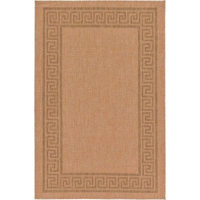 Outdoor Veranda Area Rug Bronzed Color