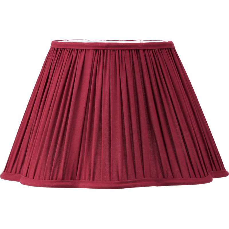 Cotton Empire Lamp Shade ( Uno ), 21" H x 35" W x 35" D, Red