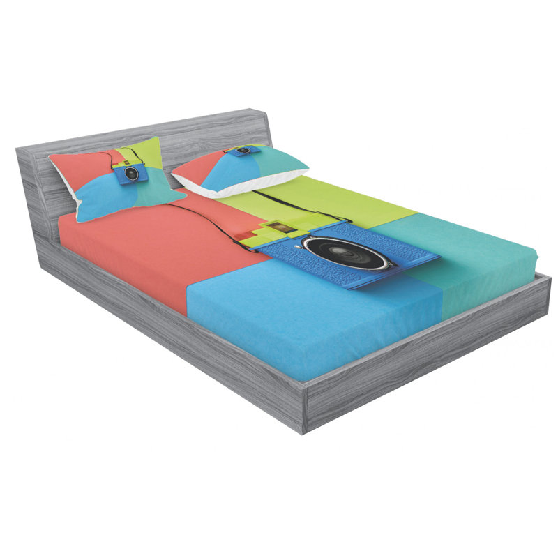 Microfiber Sheet Set, Queen Sheet Set with Fitted Sheet