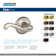 Schlage Flair Steel Privacy Lockset ANSI Grade 2 1-34 in.