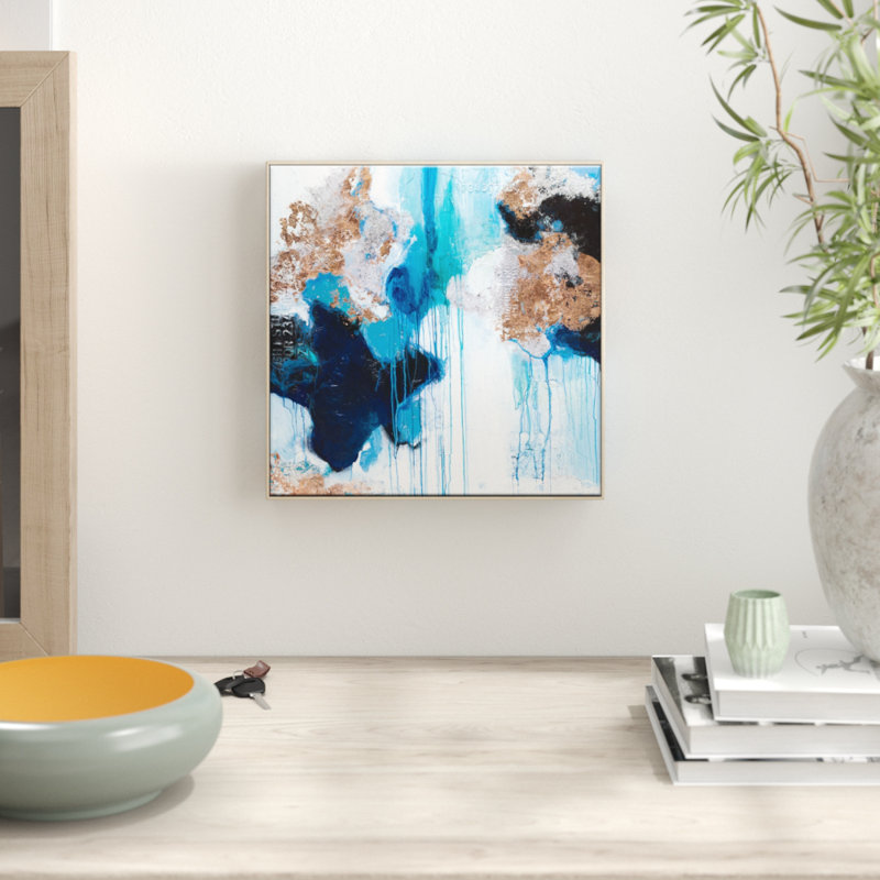 Mojo Risen 2 by Julie Ahmad - Painting on Canvas, 41cm H x 41cm W, Timber