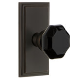 Grandeur Carré Rosette Privacy with Lyon Door Knob