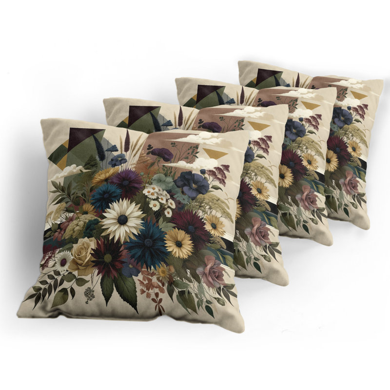 Fabric Reversible Throw Pillow, 24"H x 24"W