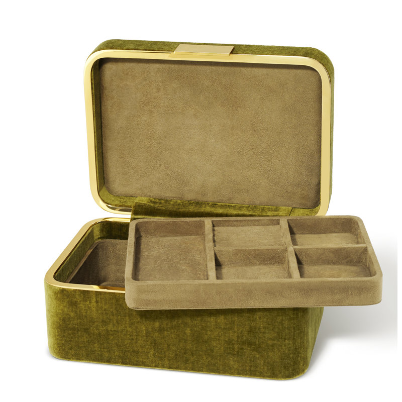Beauvais Jewelry Box, Moss