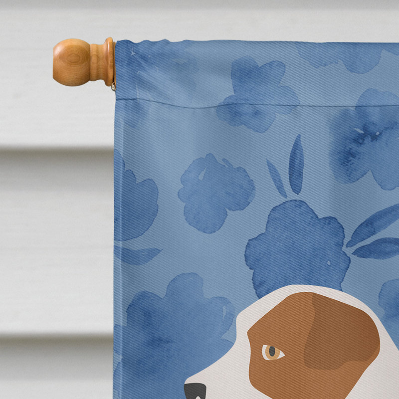 Caniche en polyester à 2 côtés 40 x 28 po standard welcome drapeau maison, Terrier Jack Russell 2