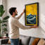 Turbulent Seas Coastal - Framed Print-1325076820-1325076821