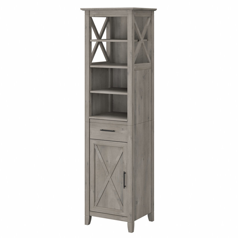 Edion Linen Cabinet, Driftwood Gray