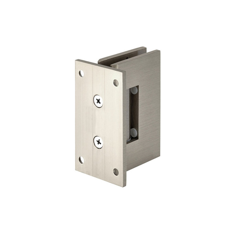 Charnière standard à fixation murale 90 degrés NCYINOX pour porte de douche sans cadre, Nickel brossé
