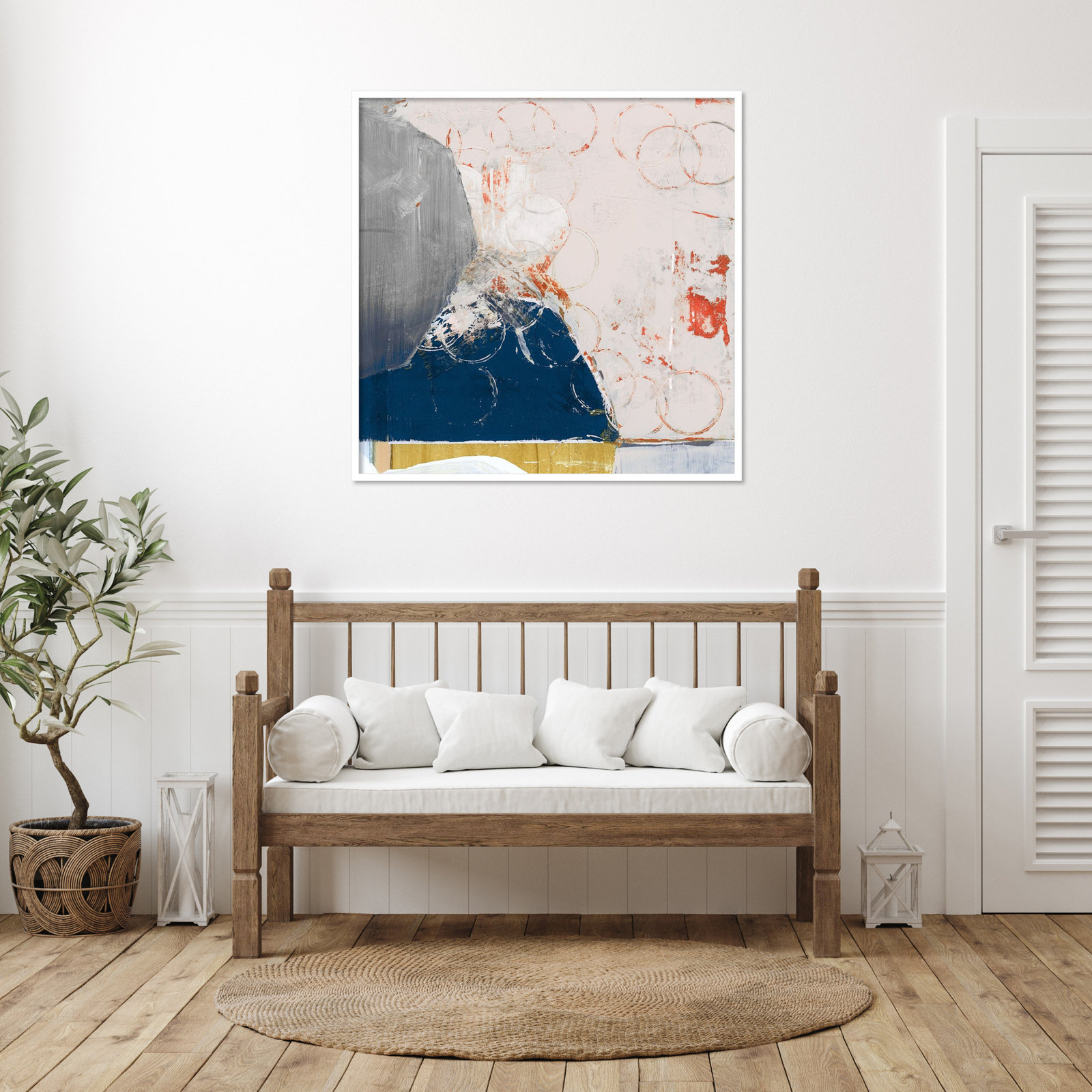 Gilpin "Beautiful Mess No. 2" Print, 41" H x 41" W, White