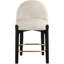 Tabouret de comptoir rembourré en tissu Maud-121555375