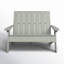 Causeuse double en plastique recyclé Byrnes-705437828