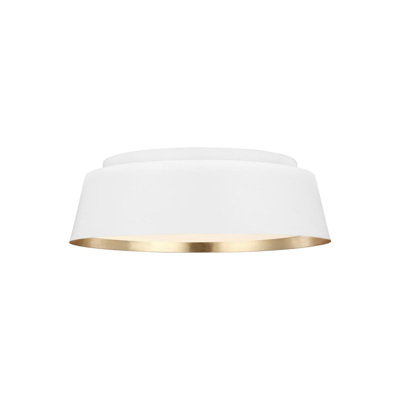 Plafonnier encastré 14,5 po Adriatic, Blanc mat