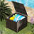 Outdoor Storage Box, 80 Gallon Rattan Deck Box With Support Frame And Wheels