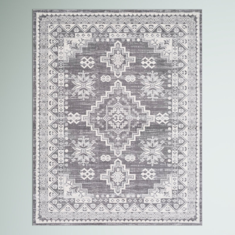 Herrod Striped Indoor Rug, Rectangle 6'7" x 9'