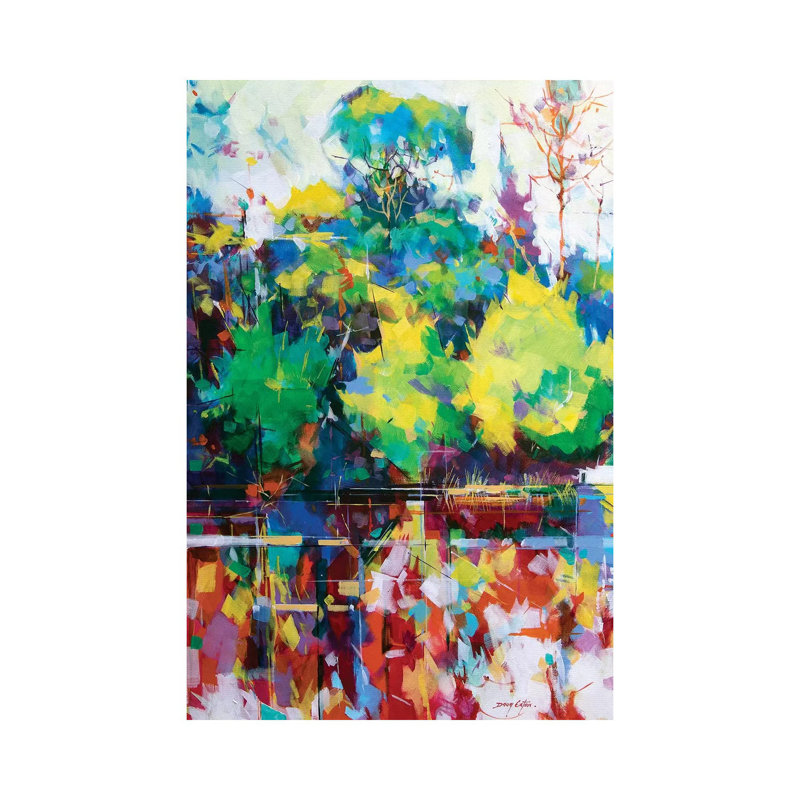 Cannop Ponds by Doug Eaton - Painting on Canvas, Wrapped Canvas, 101.6 cm H x 66.04 cm W x 1.91 cm D