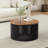 Acacia Solid Wood Coffee Table-1140878714