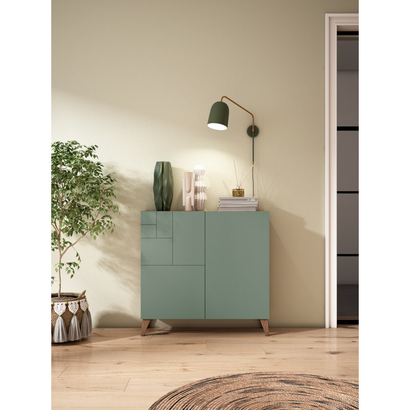 15 Pair Shoe Storage Cabinet, Green