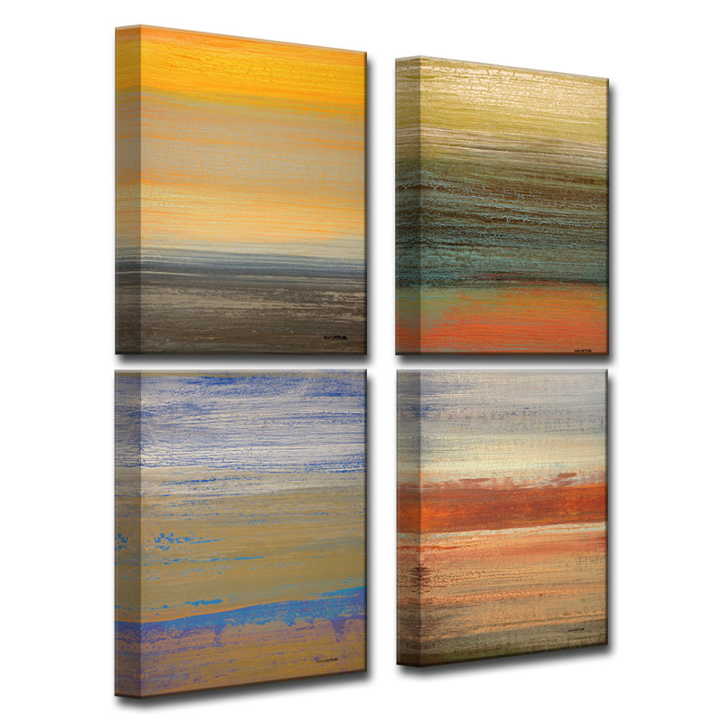 «Destiny I-IV» par Norman Wyatt Jr., reproduction d'art sur toile tendue 4 pièces