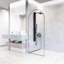 Écran de douche à cadre fixe l 34 "x H 78" avec verre transparent 3/8 "Arden-77317541