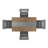 Baxter Concrete Veneer Top Dining Table And Slipcovered Wingback Parson Chairs Set - Stripe Concrete Veneer Top Table, Fabric Cover Chairs-173631533